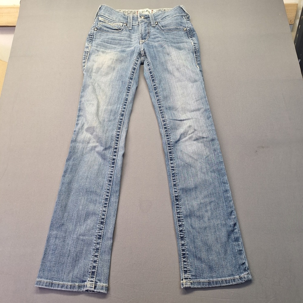 Ariat REAL Denim Womens 26R Medium Wash Bootcut Jeans 10017217 AW 3170 A